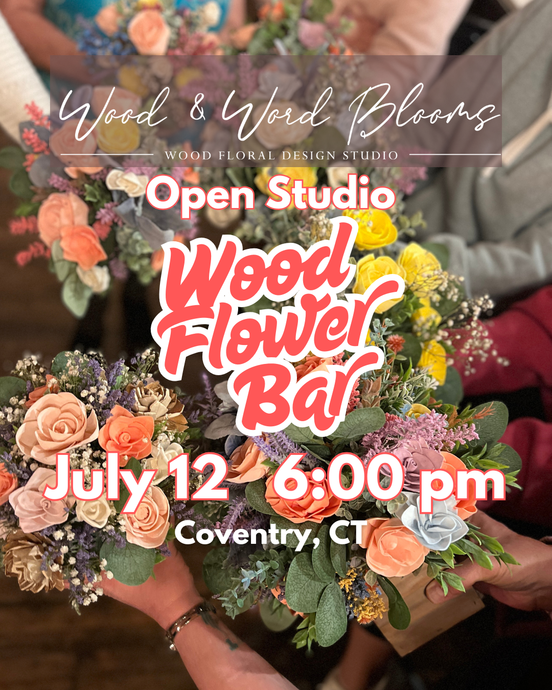 Studio Flower Bar Workshops (including the Book Bouquet)