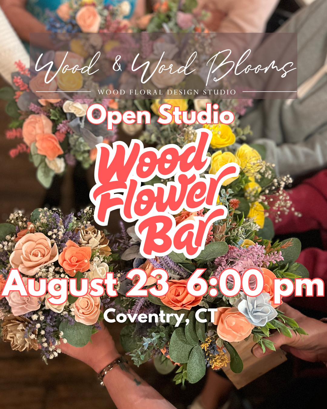 Studio Flower Bar Workshops (including the Book Bouquet)