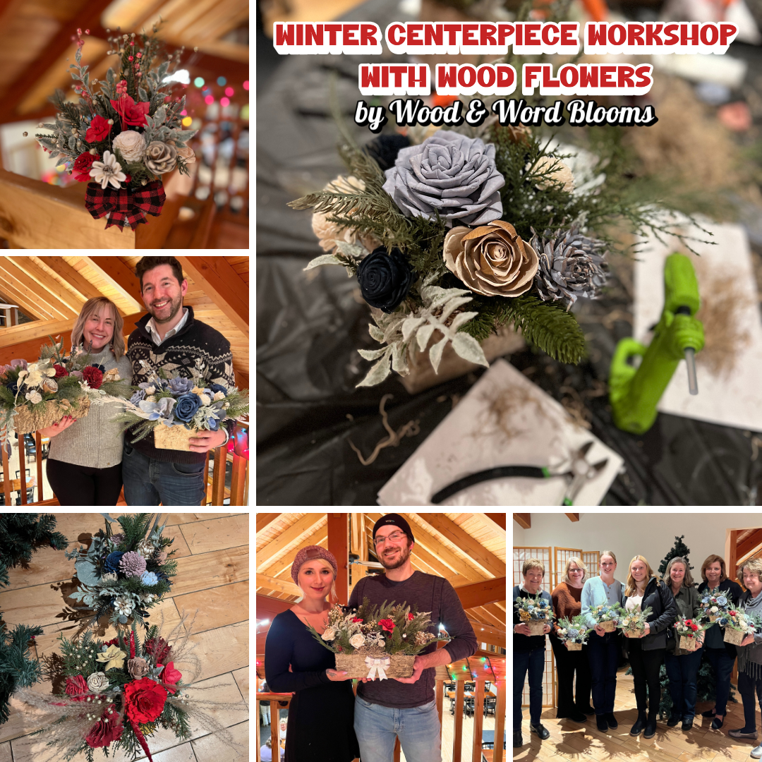 Winter Wood Flower Centerpiece | Nov 20 | Now at W&WB Studio