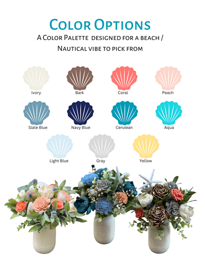 Brews & Blooms: Beach Vibes Wood Flower Arrangement at Elicit Brewing