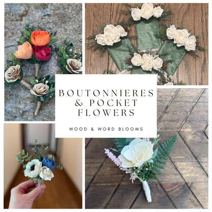 Prom Boutonnieres & Pocket Flowers