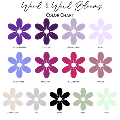 Custom Dyed Wood Flower Assortment (perfect for crafting)