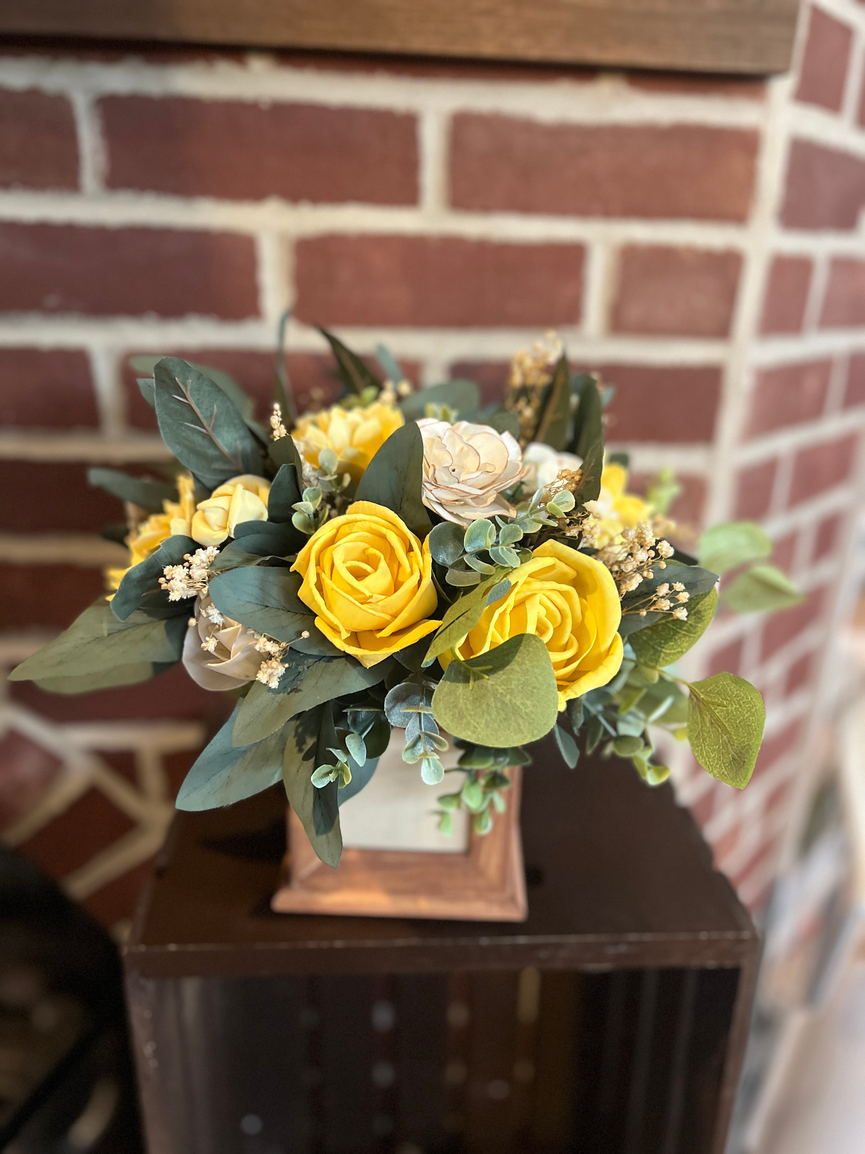 The Memory Blooms Box | Wood Flower Arrangement – Wood & Word Blooms