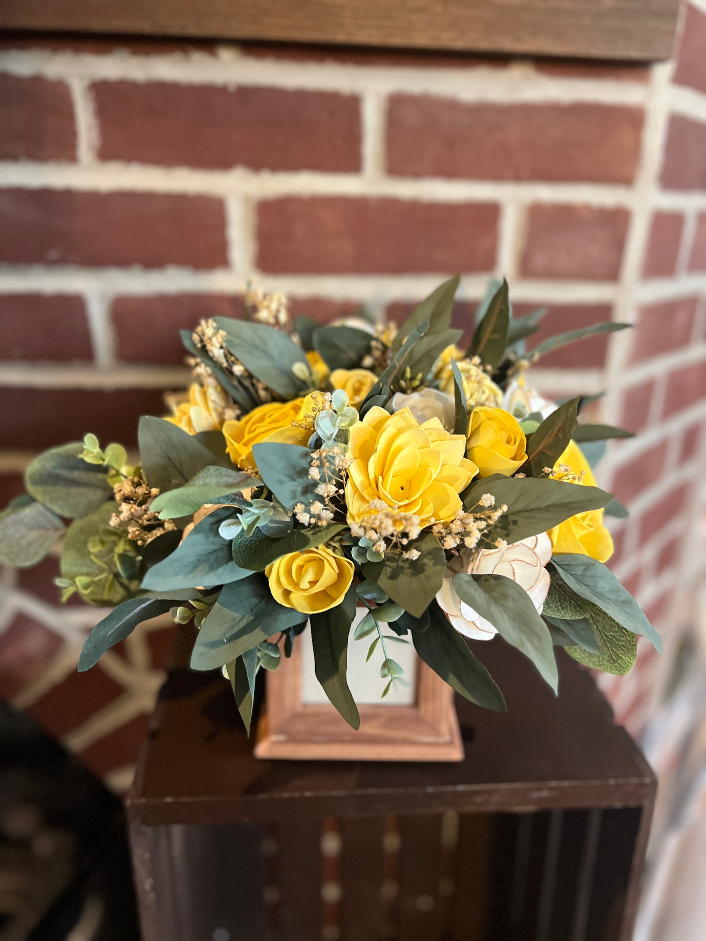The Memory Blooms Box | Wood Flower Arrangement