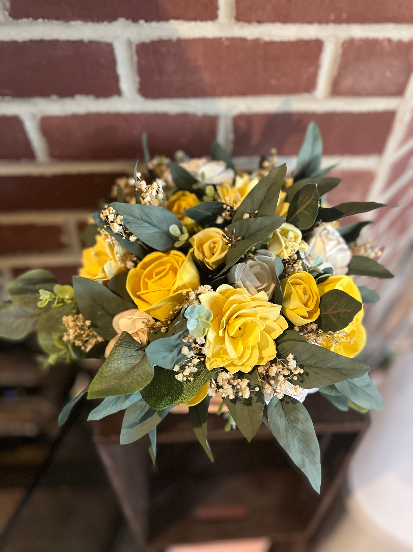 The Memory Blooms Box | Wood Flower Arrangement