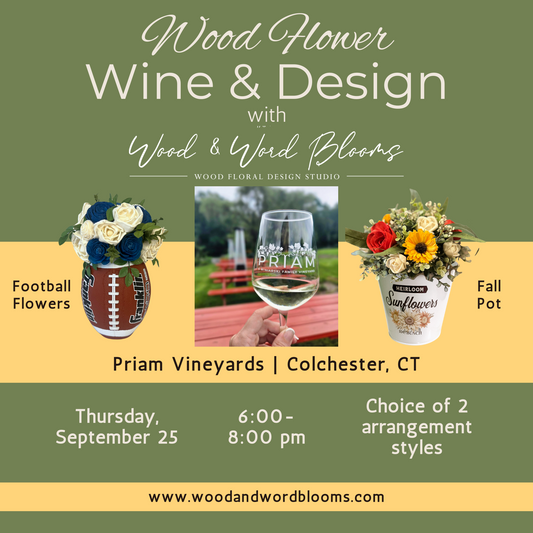 Wine & Design | Football & Flowers at Priam Vineyards