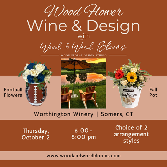 Wine & Design | Football & Flowers at Worthington Vineyards