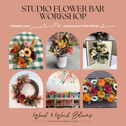 Pick Your Project Workshops at the Studio Flower Bar