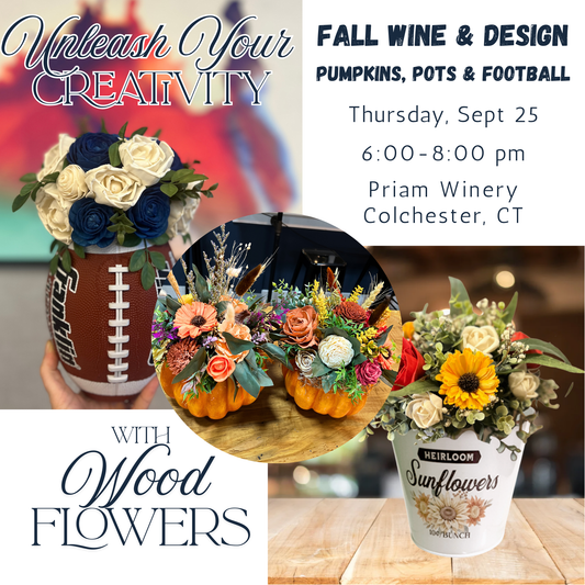 Wine & Design | Football, Pumpkins & Flowers at Priam Vineyards